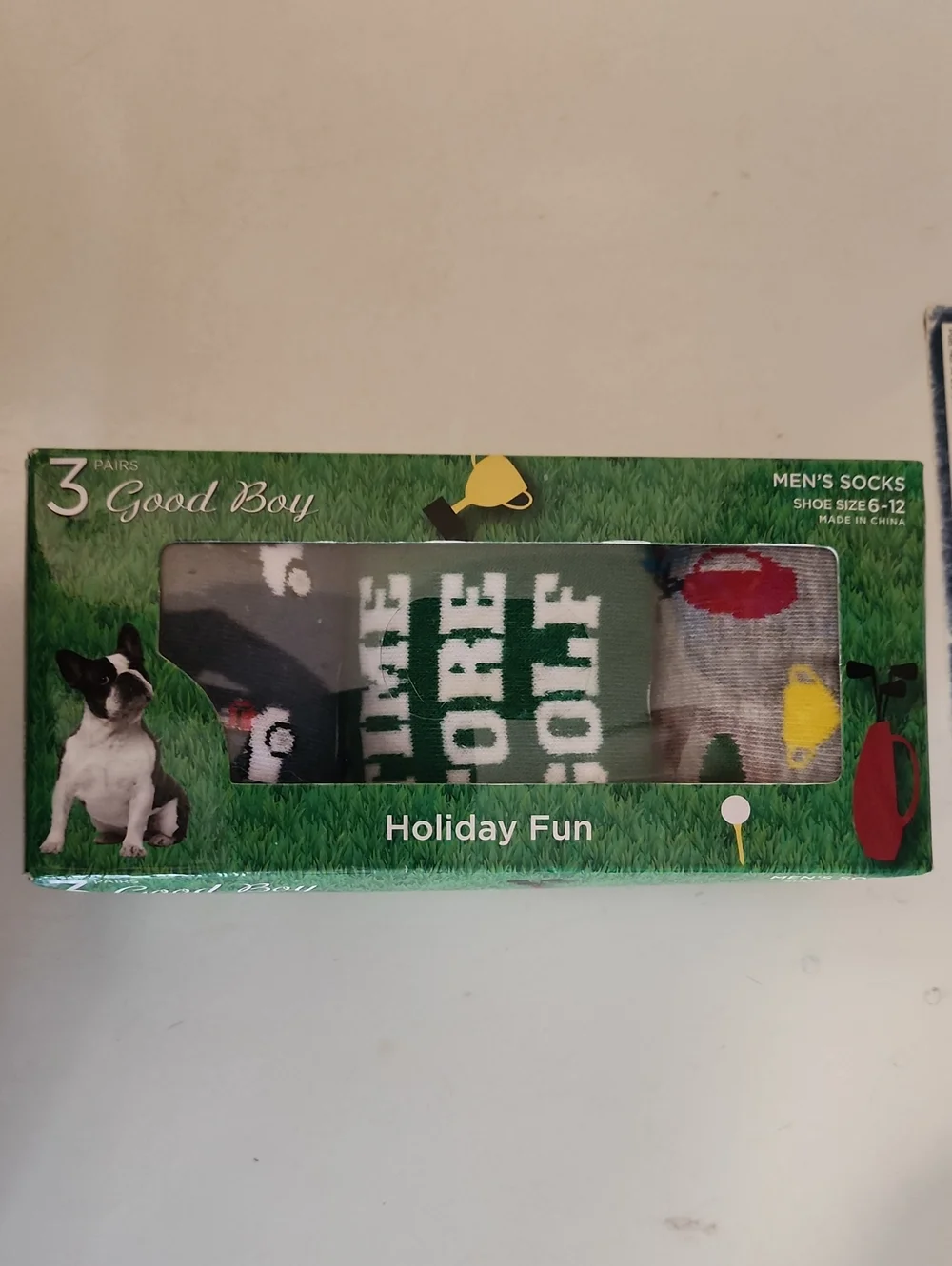 Holiday Fun Men's Golf Socks - 3 Pack